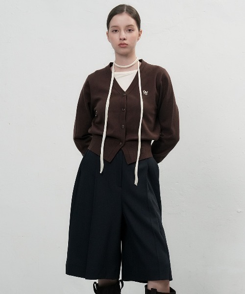 【GENERAL IDEA】ロゴ入りスタンダード長袖カーディガン / GNRL ESSENTIAL CARDIGAN(カーディガン/ボレロ)|GENERAL IDEA(ジェネラルアイデア)