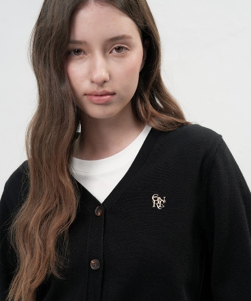 【GENERAL IDEA】ロゴ入りスタンダード長袖カーディガン / GNRL ESSENTIAL CARDIGAN(カーディガン/ボレロ)|GENERAL IDEA(ジェネラルアイデア)