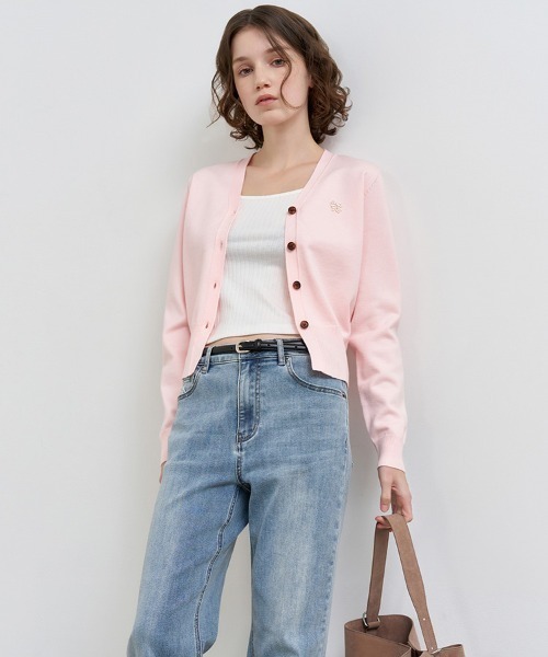 【GENERAL IDEA】ロゴ入りスタンダード長袖カーディガン / GNRL ESSENTIAL CARDIGAN(カーディガン/ボレロ)|GENERAL IDEA(ジェネラルアイデア)