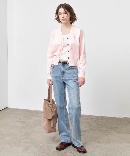 【GENERAL IDEA】ロゴ入りスタンダード長袖カーディガン / GNRL ESSENTIAL CARDIGAN(カーディガン/ボレロ)|GENERAL IDEA(ジェネラルアイデア)