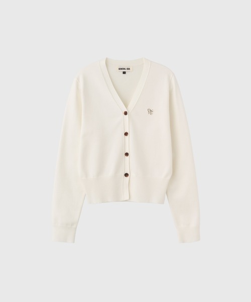 【GENERAL IDEA】ロゴ入りスタンダード長袖カーディガン / GNRL ESSENTIAL CARDIGAN(カーディガン/ボレロ)|GENERAL IDEA(ジェネラルアイデア)