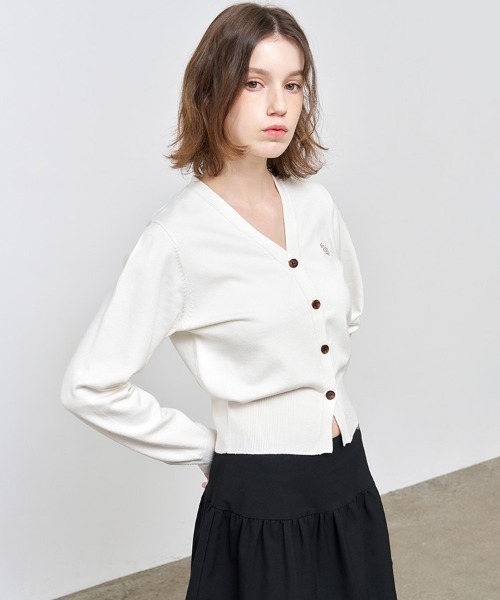 【GENERAL IDEA】ロゴ入りスタンダード長袖カーディガン / GNRL ESSENTIAL CARDIGAN(カーディガン/ボレロ)|GENERAL IDEA(ジェネラルアイデア)