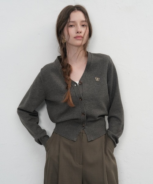 【GENERAL IDEA】ロゴ入りスタンダード長袖カーディガン / GNRL ESSENTIAL CARDIGAN(カーディガン/ボレロ)|GENERAL IDEA(ジェネラルアイデア)