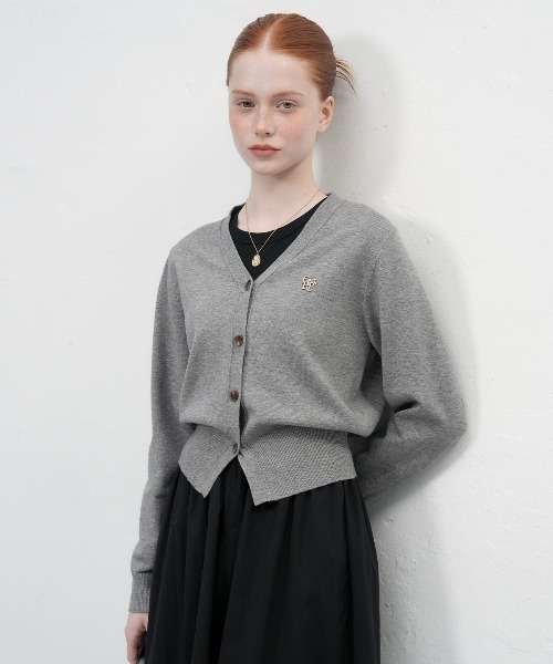 【GENERAL IDEA】ロゴ入りスタンダード長袖カーディガン / GNRL ESSENTIAL CARDIGAN(カーディガン/ボレロ)|GENERAL IDEA(ジェネラルアイデア)