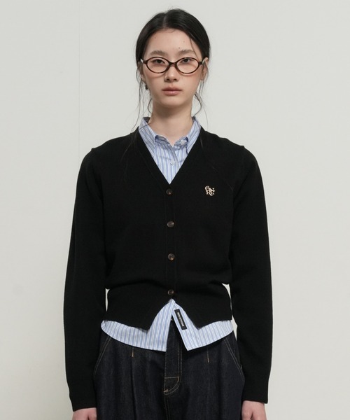 【GENERAL IDEA】ロゴ入りスタンダード長袖カーディガン / GNRL ESSENTIAL CARDIGAN(カーディガン/ボレロ)|GENERAL IDEA(ジェネラルアイデア)