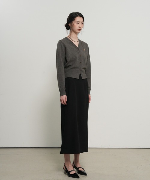 【GENERAL IDEA】ロゴ入りスタンダード長袖カーディガン / GNRL ESSENTIAL CARDIGAN(カーディガン/ボレロ)|GENERAL IDEA(ジェネラルアイデア)