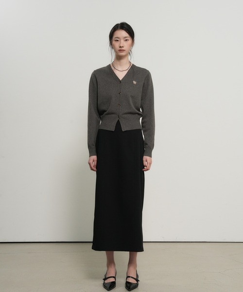 【GENERAL IDEA】ロゴ入りスタンダード長袖カーディガン / GNRL ESSENTIAL CARDIGAN(カーディガン/ボレロ)|GENERAL IDEA(ジェネラルアイデア)