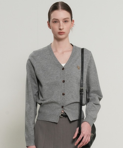 【GENERAL IDEA】ロゴ入りスタンダード長袖カーディガン / GNRL ESSENTIAL CARDIGAN(カーディガン/ボレロ)|GENERAL IDEA(ジェネラルアイデア)