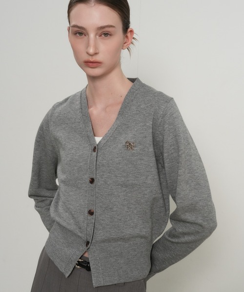 【GENERAL IDEA】ロゴ入りスタンダード長袖カーディガン / GNRL ESSENTIAL CARDIGAN(カーディガン/ボレロ)|GENERAL IDEA(ジェネラルアイデア)