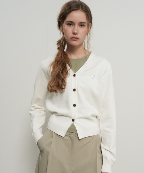 【GENERAL IDEA】ロゴ入りスタンダード長袖カーディガン / GNRL ESSENTIAL CARDIGAN(カーディガン/ボレロ)|GENERAL IDEA(ジェネラルアイデア)