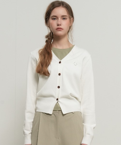 【GENERAL IDEA】ロゴ入りスタンダード長袖カーディガン / GNRL ESSENTIAL CARDIGAN(カーディガン/ボレロ)|GENERAL IDEA(ジェネラルアイデア)