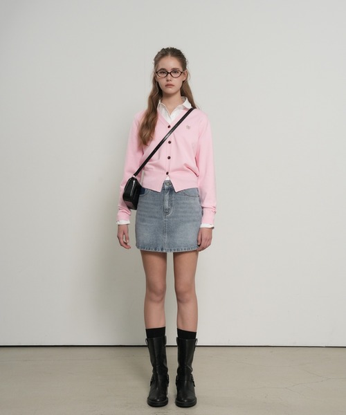 【GENERAL IDEA】ロゴ入りスタンダード長袖カーディガン / GNRL ESSENTIAL CARDIGAN(カーディガン/ボレロ)|GENERAL IDEA(ジェネラルアイデア)