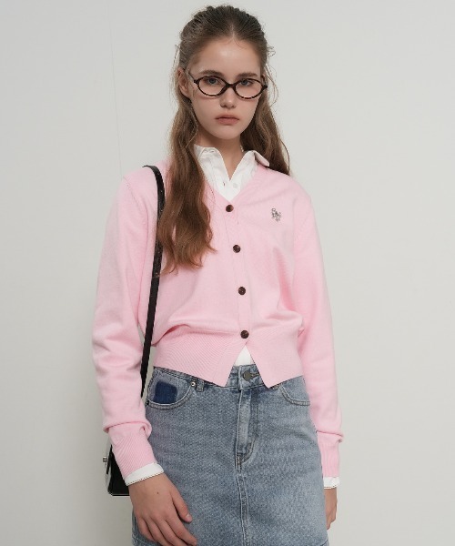 【GENERAL IDEA】ロゴ入りスタンダード長袖カーディガン / GNRL ESSENTIAL CARDIGAN(カーディガン/ボレロ)|GENERAL IDEA(ジェネラルアイデア)