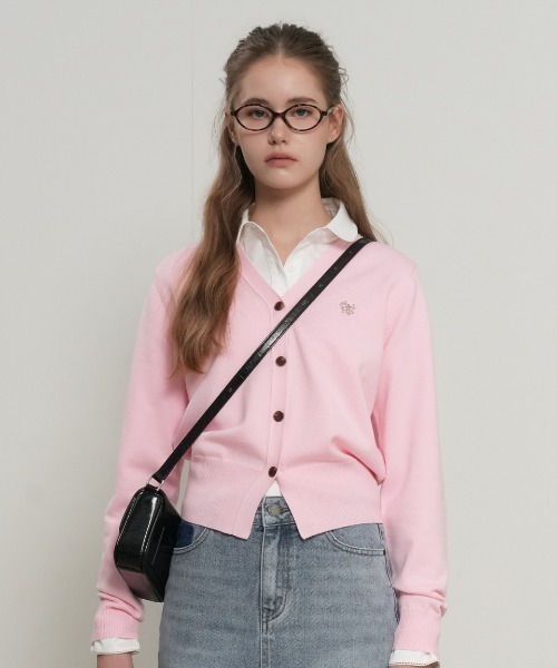 【GENERAL IDEA】ロゴ入りスタンダード長袖カーディガン / GNRL ESSENTIAL CARDIGAN(カーディガン/ボレロ)|GENERAL IDEA(ジェネラルアイデア)