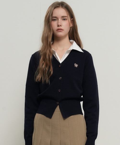 【GENERAL IDEA】ロゴ入りスタンダード長袖カーディガン / GNRL ESSENTIAL CARDIGAN(カーディガン/ボレロ)|GENERAL IDEA(ジェネラルアイデア)