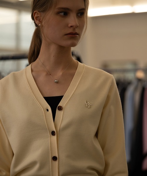 【GENERAL IDEA】ロゴ入りスタンダード長袖カーディガン / GNRL ESSENTIAL CARDIGAN(カーディガン/ボレロ)|GENERAL IDEA(ジェネラルアイデア)