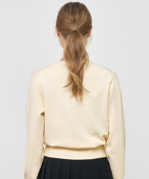 【GENERAL IDEA】ロゴ入りスタンダード長袖カーディガン / GNRL ESSENTIAL CARDIGAN(カーディガン/ボレロ)|GENERAL IDEA(ジェネラルアイデア)