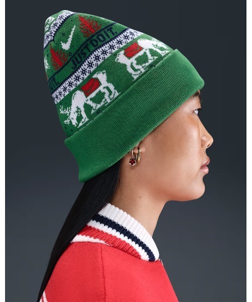 NIKE（ナイキ）の「《NIKEアパレル》U NK PEAK BEANIE SC HOL25 L（ニットキャップ/ビーニー・メンズ・グリーン・フリー）」の7枚目の写真