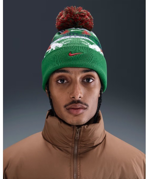 NIKE（ナイキ）の「《NIKEアパレル》U NK PEAK BEANIE SC HOL25 L（ニットキャップ/ビーニー・メンズ・グリーン・フリー）」の5枚目の写真