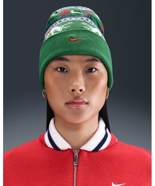 NIKE（ナイキ）の「《NIKEアパレル》U NK PEAK BEANIE SC HOL25 L（ニットキャップ/ビーニー・メンズ・グリーン・フリー）」の3枚目の写真