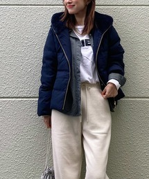 libelle more（リベル モア）の「フードフェイクファーダウンジャケット（ダウンジャケット/コート）」