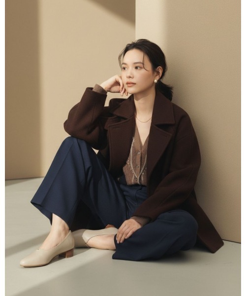 HIPS(ヒップス)の「【本革】スリットカットパンプス(パンプス・レディース・サンドベージュ/カーキブラウン/ブラック/グレー・22.5cm/23cm/23.5cm/24cm/24.5cm)」の22枚目の写真