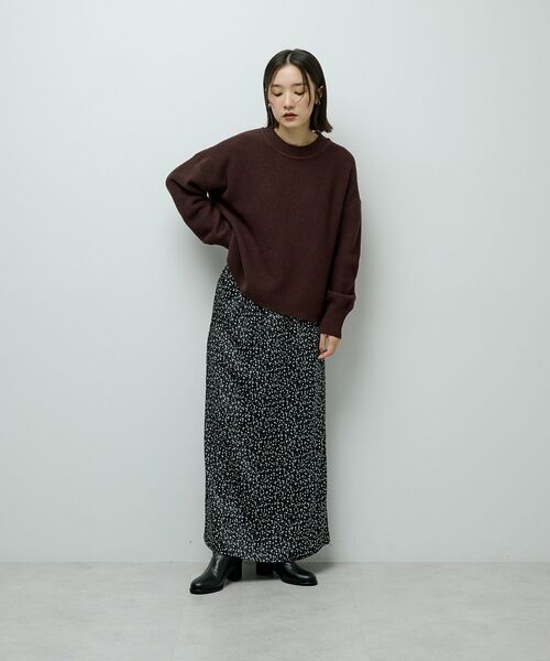 Green　Parks（グリーンパークス）の「かのこ編モックネックニットプルオーバー（ニット/セーター・レディース・オレンジ/ブラウン/グレー/ホワイト系その他2/イエロー・FREE）」の18枚目の写真