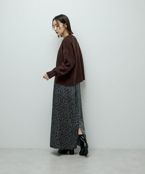 Green　Parks（グリーンパークス）の「かのこ編モックネックニットプルオーバー（ニット/セーター・レディース・オレンジ/ブラウン/グレー/ホワイト系その他2/イエロー・FREE）」の20枚目の写真