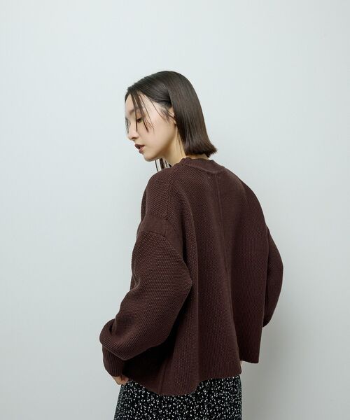 Green　Parks（グリーンパークス）の「かのこ編モックネックニットプルオーバー（ニット/セーター・レディース・オレンジ/ブラウン/グレー/ホワイト系その他2/イエロー・FREE）」の10枚目の写真