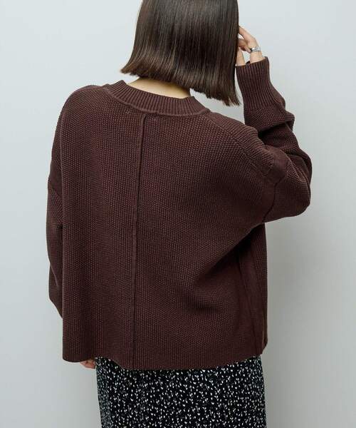 Green　Parks（グリーンパークス）の「かのこ編モックネックニットプルオーバー（ニット/セーター・レディース・オレンジ/ブラウン/グレー/ホワイト系その他2/イエロー・FREE）」の13枚目の写真