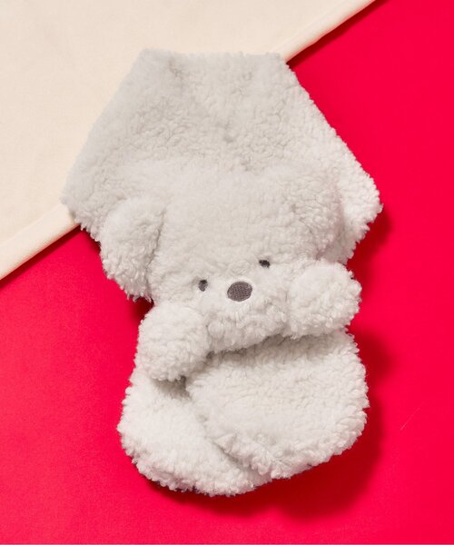 apres les cours（アプレレクール）の「tiny bear　マフラー（マフラー・キッズ・アイボリー・120/95）」の4枚目の写真