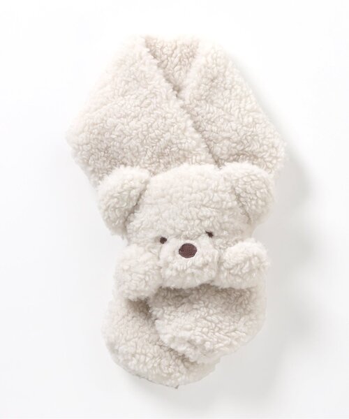 apres les cours（アプレレクール）の「tiny bear　マフラー（マフラー・キッズ・アイボリー・120/95）」の6枚目の写真