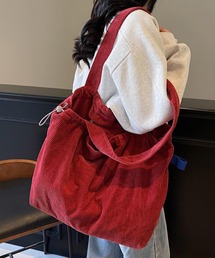 Mignonjour/コーデュロイ巾着トートバッグ M2848