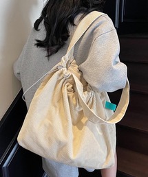 Mignonjour/コーデュロイ巾着トートバッグ M2848
