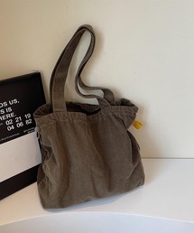 Mignonjour/コーデュロイ巾着トートバッグ M2848
