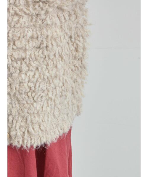 TSUHARU by Samansa Mos2（ツハルバイサマンサモスモス）の「ループ編み前後2WAYニットベスト（ベスト・レディース・キナリ/オレンジ/グレー・F）」の13枚目の写真