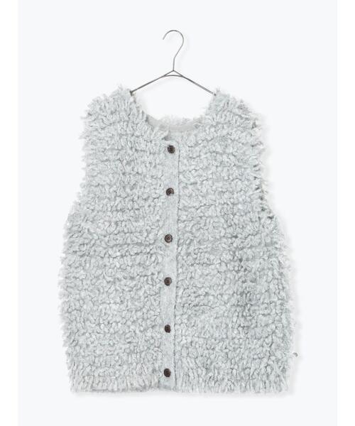 TSUHARU by Samansa Mos2（ツハルバイサマンサモスモス）の「ループ編み前後2WAYニットベスト（ベスト・レディース・キナリ/オレンジ/グレー・F）」の15枚目の写真