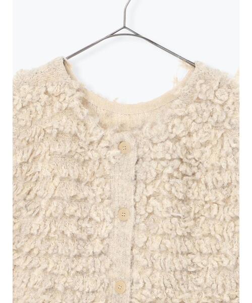 TSUHARU by Samansa Mos2（ツハルバイサマンサモスモス）の「ループ編み前後2WAYニットベスト（ベスト・レディース・キナリ/オレンジ/グレー・F）」の7枚目の写真