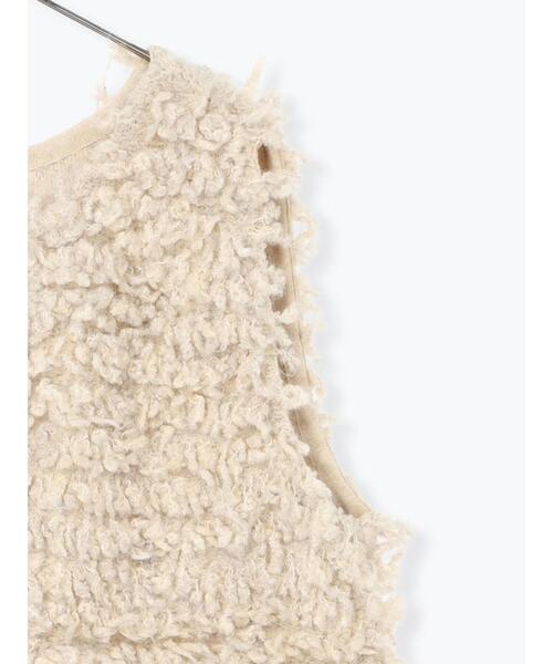 TSUHARU by Samansa Mos2（ツハルバイサマンサモスモス）の「ループ編み前後2WAYニットベスト（ベスト・レディース・キナリ/オレンジ/グレー・F）」の8枚目の写真