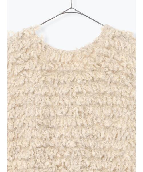 TSUHARU by Samansa Mos2（ツハルバイサマンサモスモス）の「ループ編み前後2WAYニットベスト（ベスト・レディース・キナリ/オレンジ/グレー・F）」の10枚目の写真