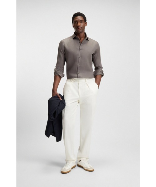 BOSS(ボス)の「BECKHAM x BOSS レザースニーカー スエードトリム(スニーカー・メンズ・ホワイト・41/39/43/45/44/42/40)」の6枚目の写真