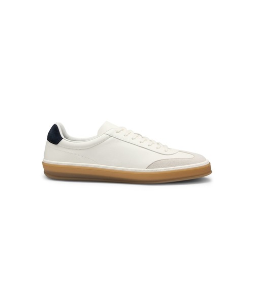 BOSS(ボス)の「BECKHAM x BOSS レザースニーカー スエードトリム(スニーカー・メンズ・ホワイト・41/39/43/45/44/42/40)」の2枚目の写真