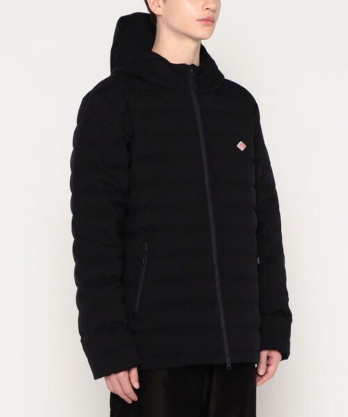 MEN'S WOOL LIKE POLYESTER MIDDLE DOWN HOODED JACKET（ダウン