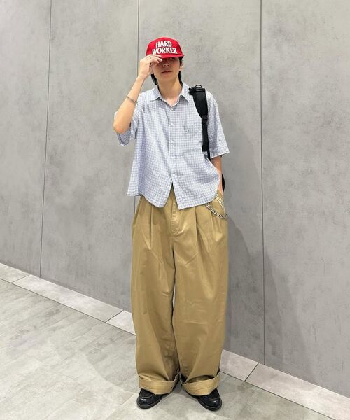 SIGNATURE（シグネチャ）の「サマー クロップ チェック ハーフシャツ[ブルー]（シャツ/ブラウス・レディース・その他・MEDIUM/LARGE）」の12枚目の写真