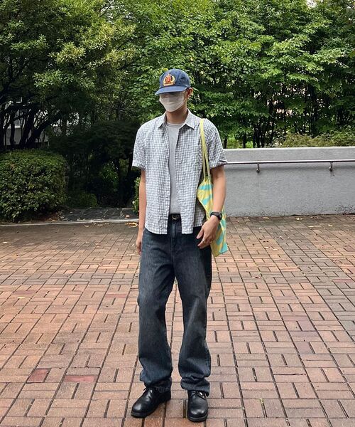 SIGNATURE（シグネチャ）の「サマー クロップ チェック ハーフシャツ[ブルー]（シャツ/ブラウス・レディース・その他・MEDIUM/LARGE）」の14枚目の写真