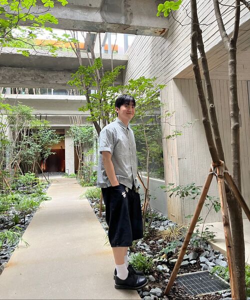 SIGNATURE（シグネチャ）の「サマー クロップ チェック ハーフシャツ[ブルー]（シャツ/ブラウス・レディース・その他・MEDIUM/LARGE）」の19枚目の写真