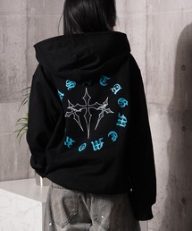 #MEMORY（メモリー）の「【MEMORY】ヘビーウェイト クロスラインストーン ダブルZIPパーカー / Cross Line Stone Double ZIP Hoodie（パーカー）」