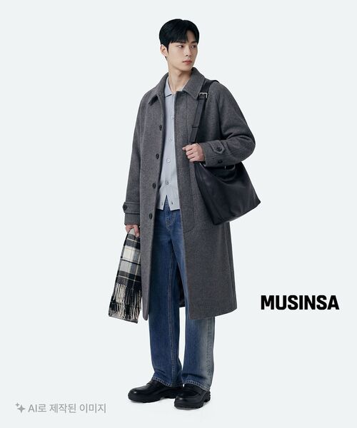 MUSINSA STANDARD(ムシンサスタンダード)の「シンセティックレザー ホーボークロスバッグ(メッセンジャーバッグ・レディース・その他・FREE)」の11枚目の写真