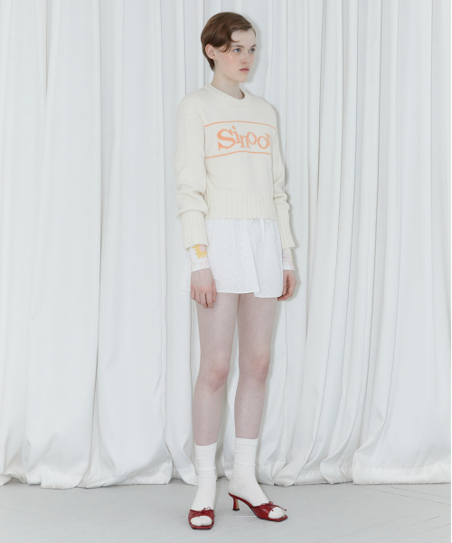 SINOON（シヌーン）の「SINOON PULLOVER KNIT (CREAM)（ニット/セーター・レディース・アイボリー・FREE）」の4枚目の写真
