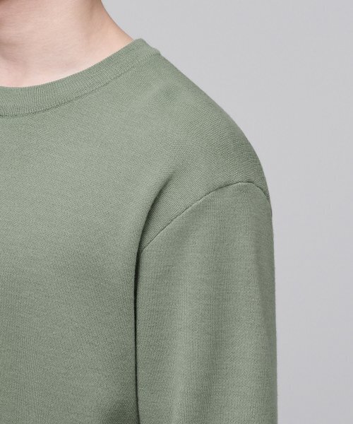 MUSINSA STANDARD（ムシンサスタンダード）の「ミニマルクルーネックニット [ペイルセージ]（ニット/セーター・メンズ・その他・SMALL/X-LARGE/XX-LARGE/LARGE）」の6枚目の写真